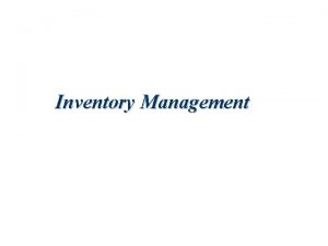 Single-period inventory model