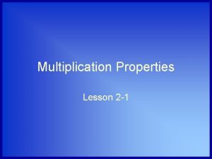 Zero property of multiplication