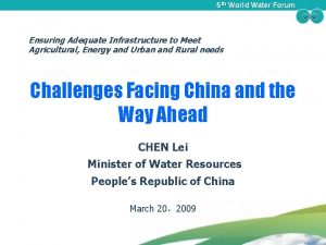 Global water forum