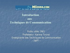 Schéma de communication