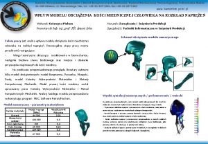 WPYW MODELU OBCIENIA KOCI MIEDNICZNEJ CZOWIEKA NA ROZKAD