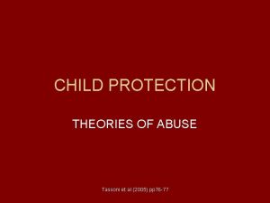 Theories of abuse