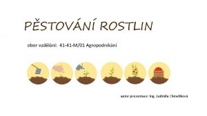 PSTOVN ROSTLIN obor vzdln 41 41 M01 Agropodnikn