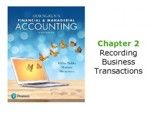 Chapter 2 Recording Business Transactions Learning Objective 1