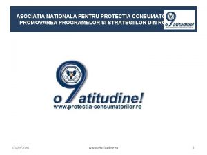 ASOCIATIA NATIONALA PENTRU PROTECTIA CONSUMATORILOR SI PROMOVAREA PROGRAMELOR