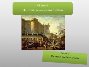 Chapter 6 The French Revolution and Napoleon Section