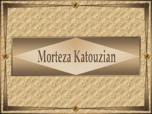 Morteza katouzian