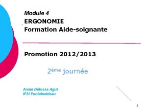 Ergonomie aide soignante