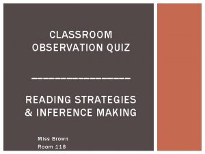 Observation vs inference quiz