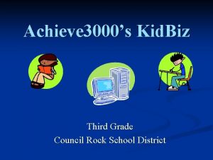 Achieve 3000 kidbiz