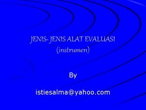 Instrumen skala sikap