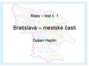 Mapa bratislavy mestské časti