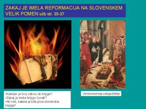 Pomen reformacije na slovenskem