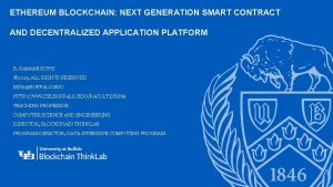 Next-generation smart contracts