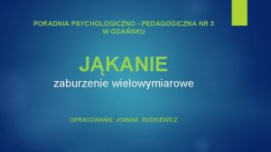 Joanna dudkiewicz psycholog