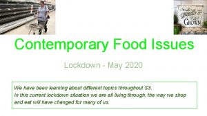 Contemporary food issues