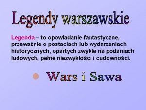 Czy wars i sawa to postacie fantastyczne