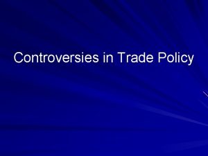 Activist trade policy