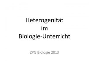 Differenzierung biologieunterricht