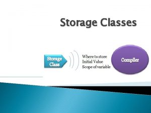 If you don't specify a storage class for a variable