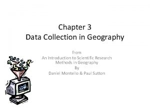 What is data collection in geography