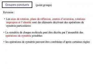 Groupe ponctuel