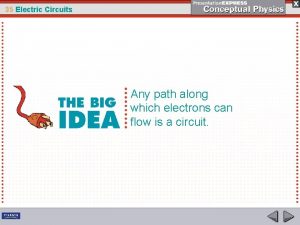 35 Electric Circuits Any path along which electrons