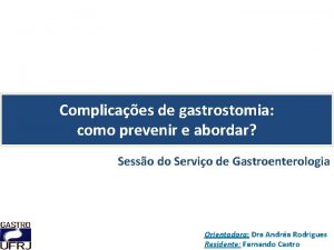 Gastrostomia