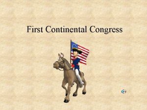 First continental congress convenes First continental congress convenes
