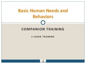 Basic human needs