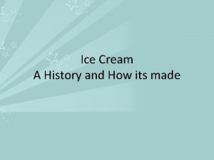 History of butter pecan ice cream