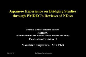 Japanese bridging studies