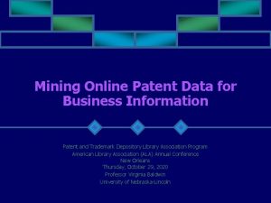 Mining Online Patent Data for Business Information Patent