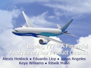 Boeing financial analysis