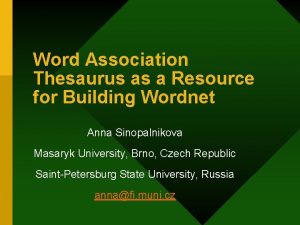 Association thesaurus