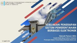 KEMENTERIAN PENDAYAGUNAAN APARATUR NEGARA RA I AS NI