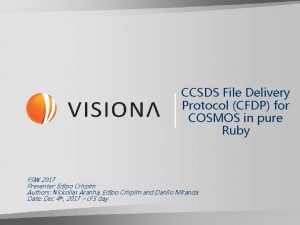 Ccsds file delivery protocol