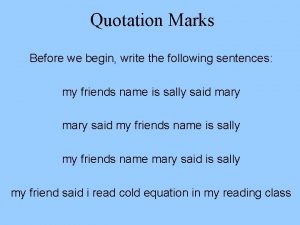 Double quotation marks vs single