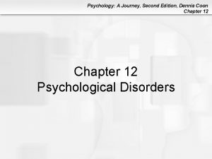 Psychology a journey