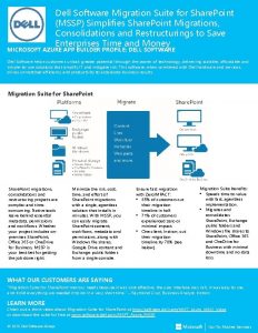 Dell migrating software