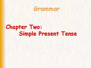 S and es in simple present tense