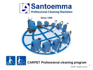 Since 1980 CARPET Professional cleaning program 201307 All