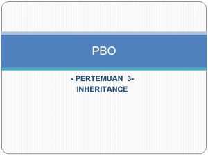 Mengapa hierarki berguna untuk pewarisan?