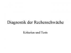 Resultatives zählen Resultatives zählen