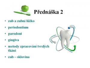 Pednka 2 zub a zubn lko periodontium parodont