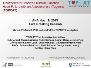 Treatment Of Preserved Cardiac Function Heart Failure with