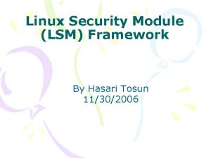 Lsm linux