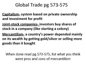 Pg global trade