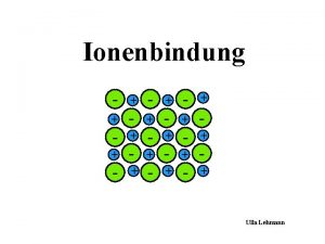 Ionenbindung