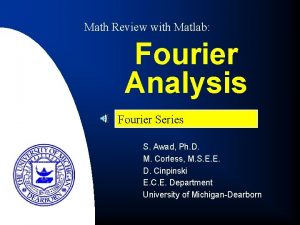 Matlab fourier series coefficients